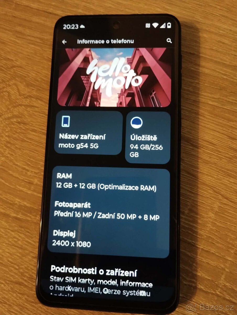 Mobilní telefon Motorola Moto G54 5G Power Edition 12 GB