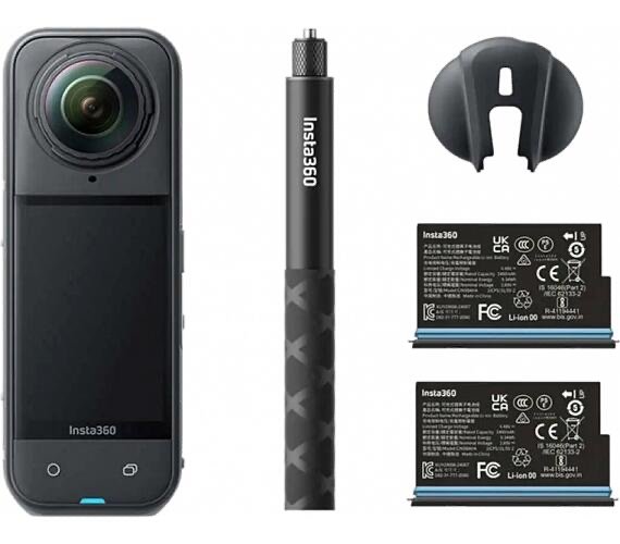 Outdoorová kamera Insta360 X5 Starter Bundle černá
