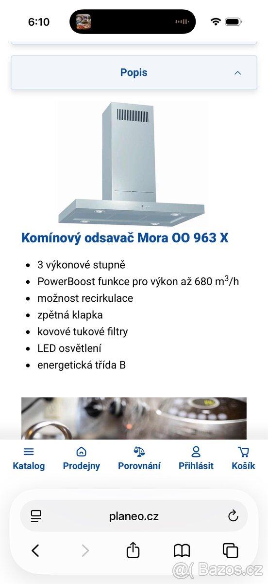 Digestoř Mora