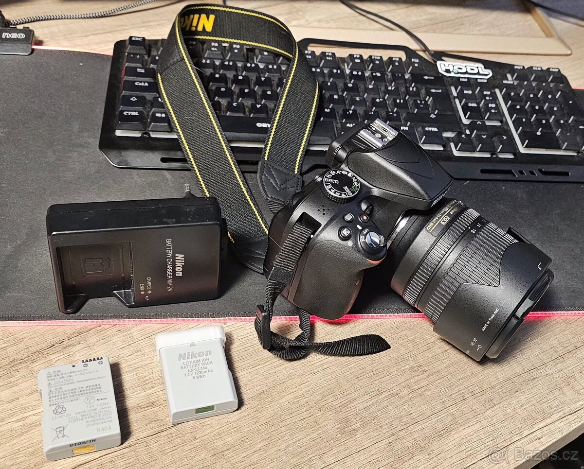 📸 Na prodej: Nikon D5600 + kompletní příslušenství – stav