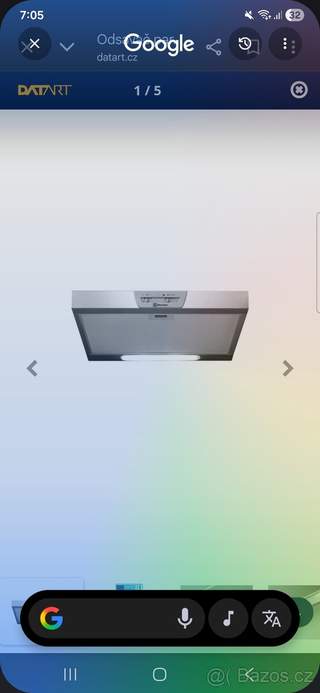 Odsavač par Electrolux