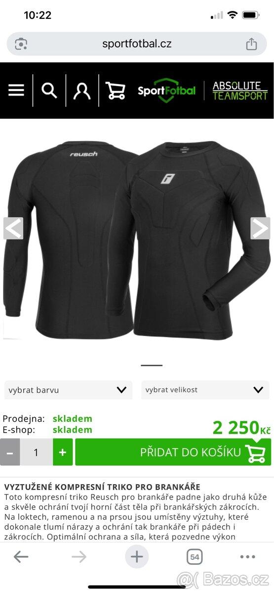 kompresní triko Reusch pro brankáře