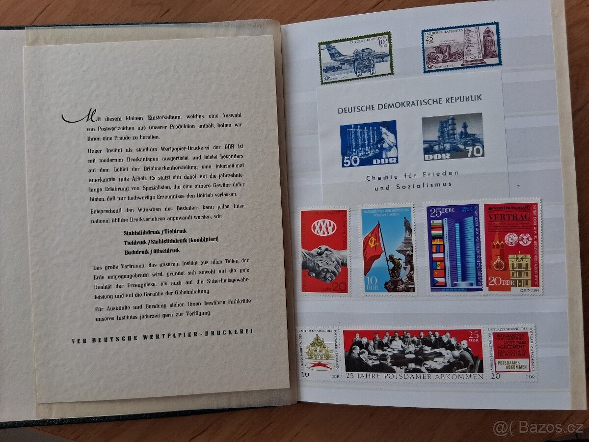 Dobové album poštovních známek DDR