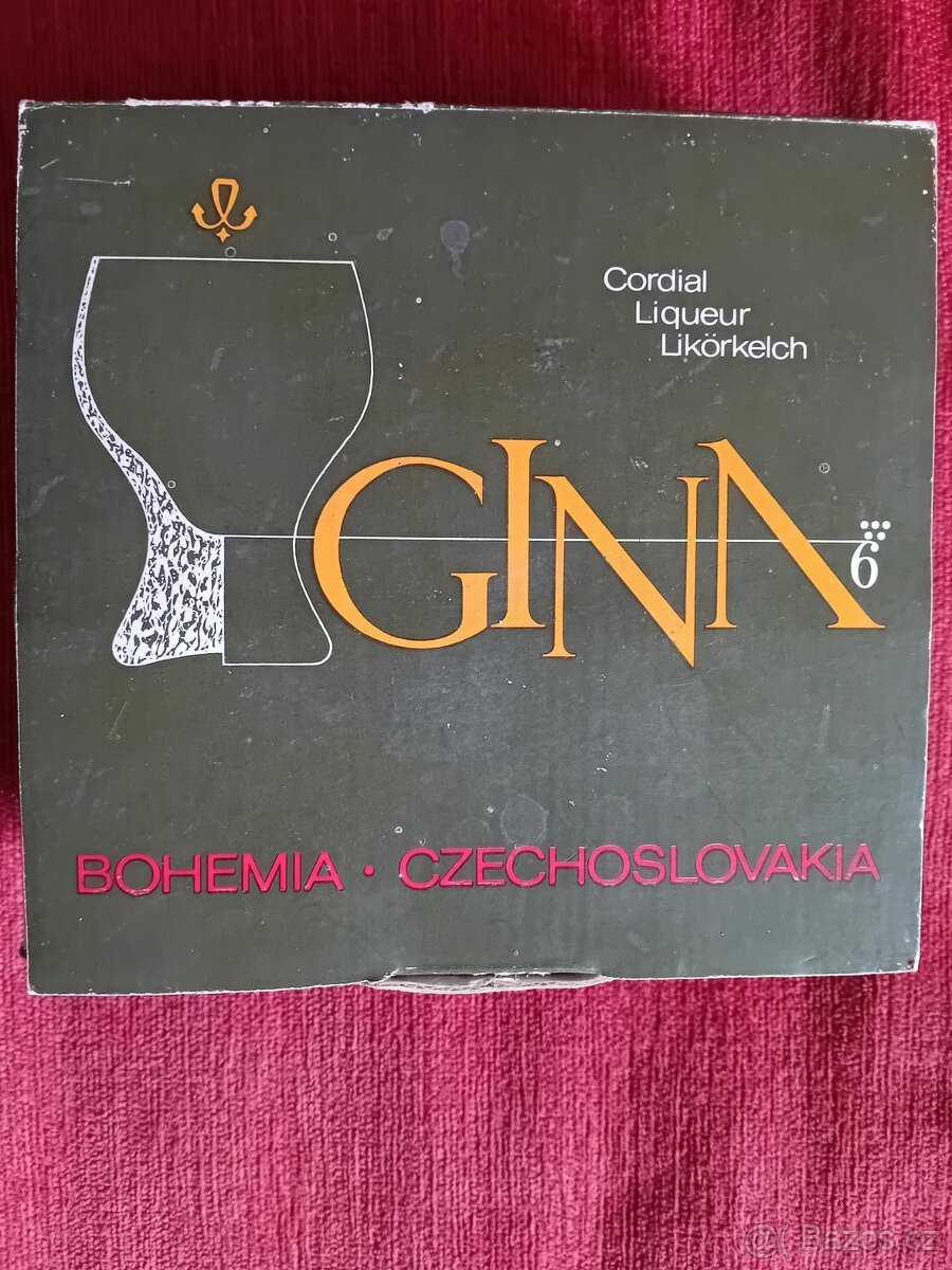 Likérové sklenice Bohemia Gina