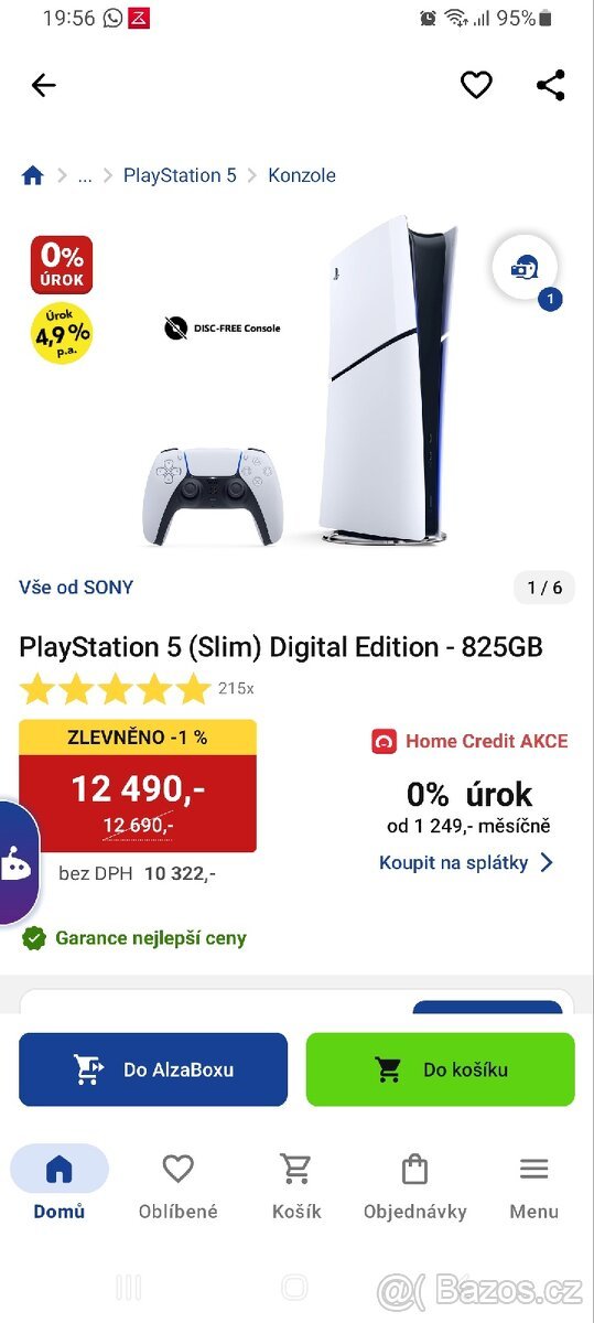 PS 5 SLIM 825gb a VR 2 - skoro nepoužité, 1,5 roku záruka