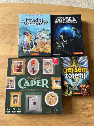 Deskové hry Capers, Dej sem totem, Hradní devatero, Odysea