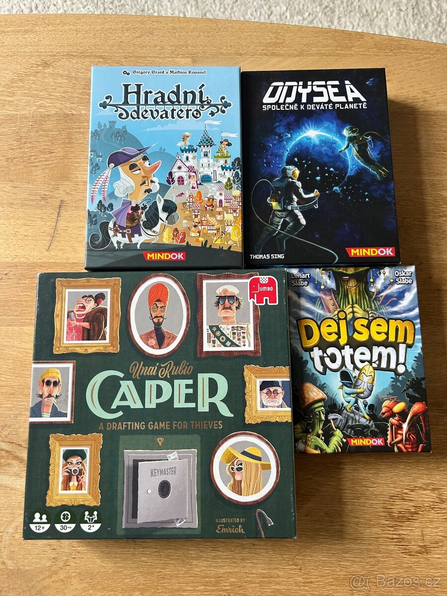 Deskové hry Capers, Dej sem totem, Hradní devatero, Odysea