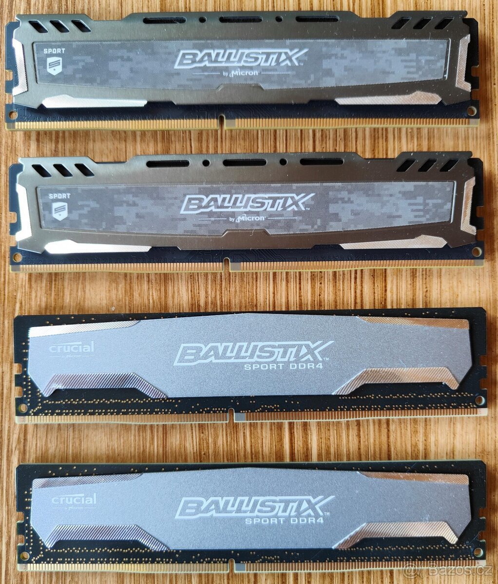4 x 4 GB DDR4 Crucial Ballistix Sport