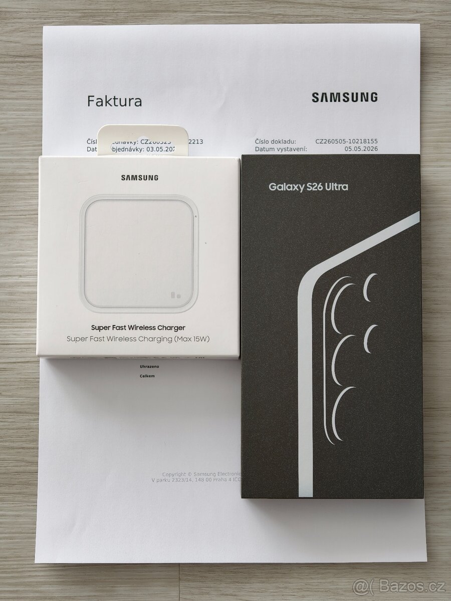 Prodám Samsung Galaxy S26 Ultra 16GB/1TB - nový, záruka