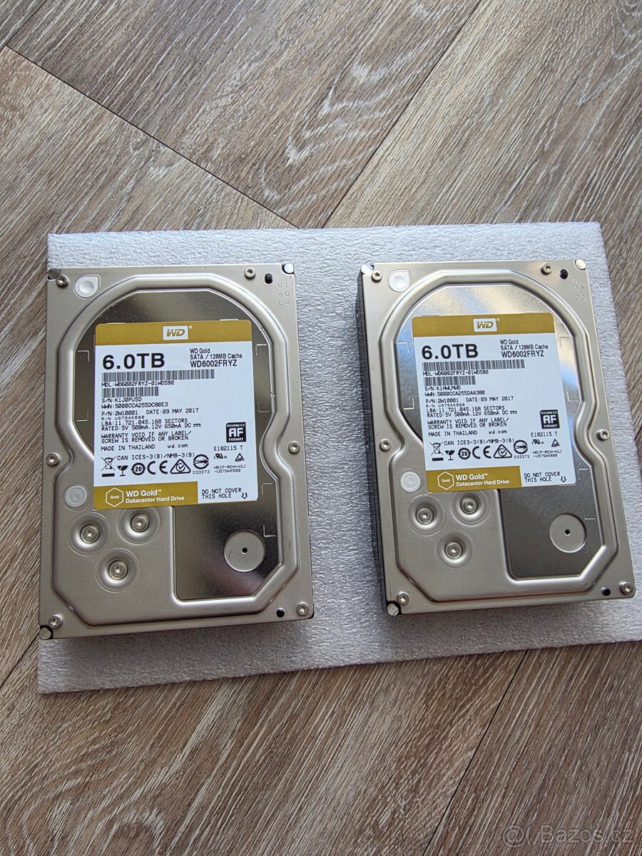Pevný disk WD Gold 6TB (WD6002FRYZ) Enterprise 3.5" SATAIII