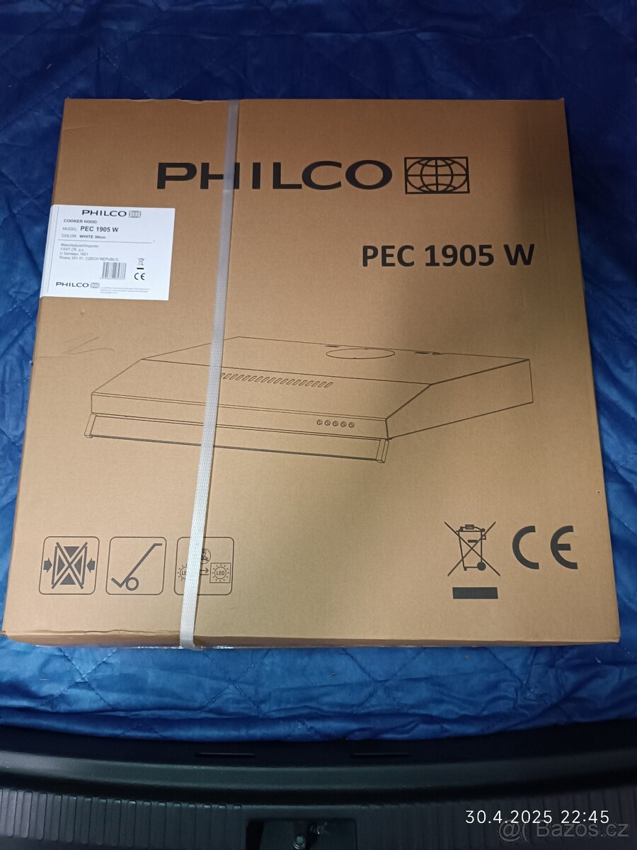 1 x digestoř Philco 50 cm