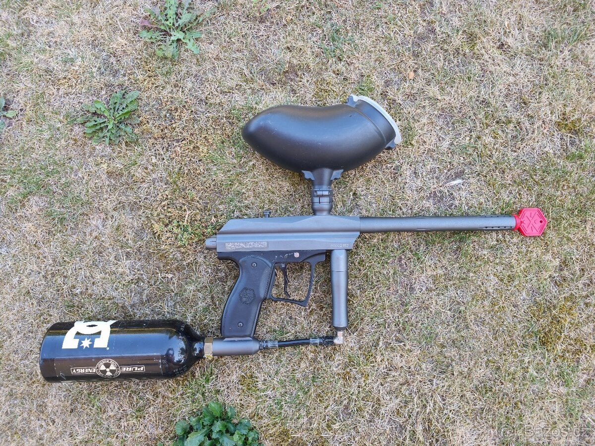 Paintballová zbraň Spyder Xtra + CO₂ láhev + zásobník