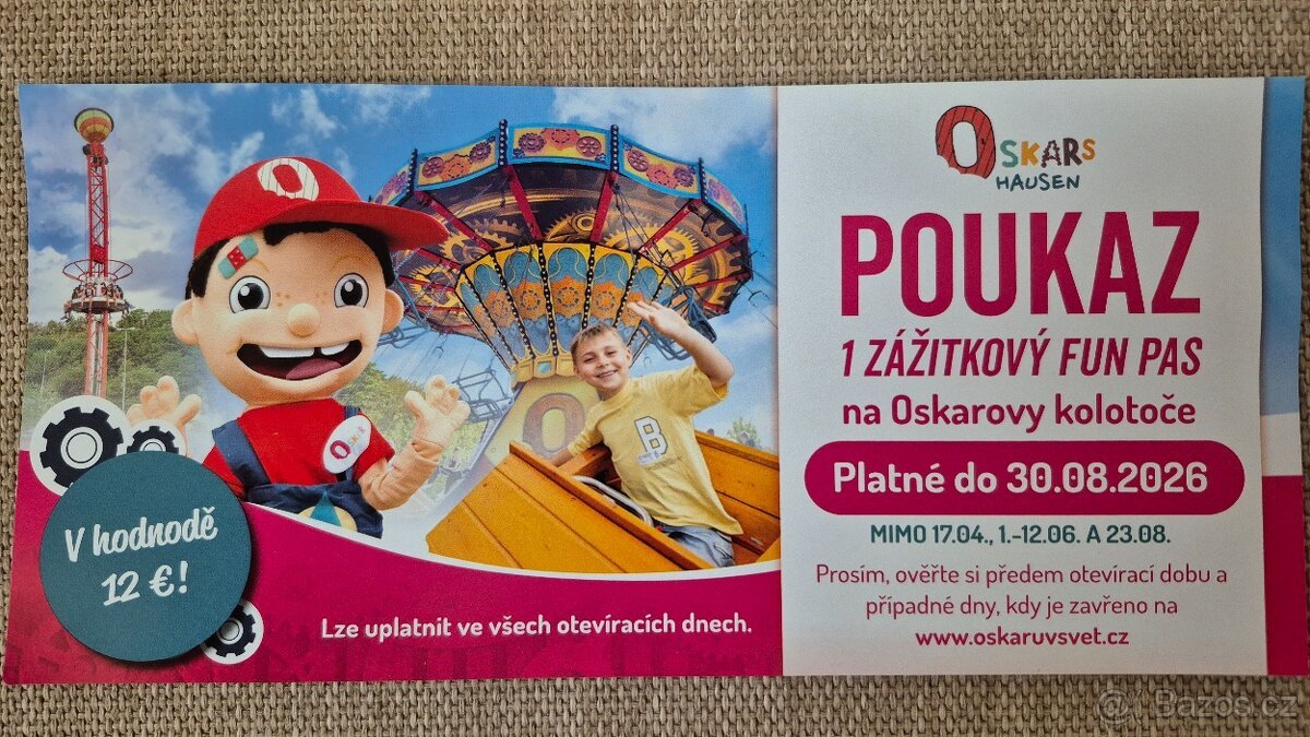 Poukaz Oskarshausen - Oskarův Svět