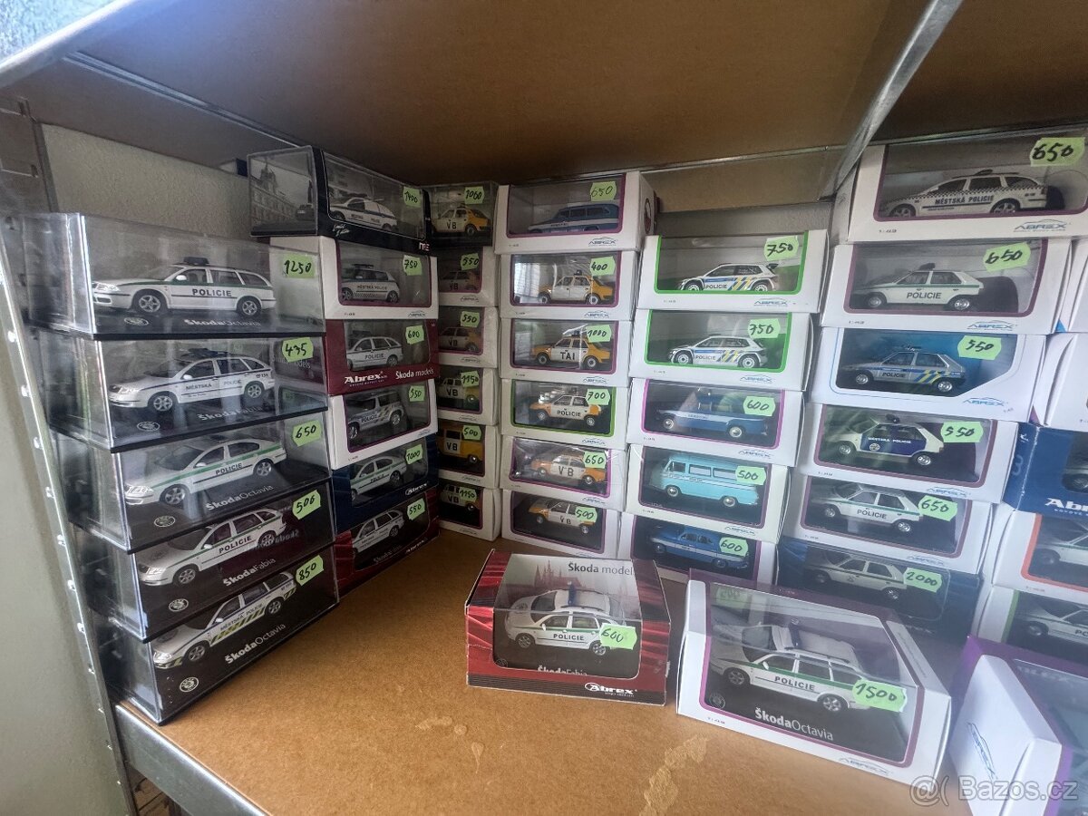 Modely Škoda 1:43 Abrex Porsche 1:18