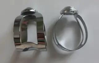 Ligatura ,Vintage, alt saxofon 1ks NOVÁ,chrom