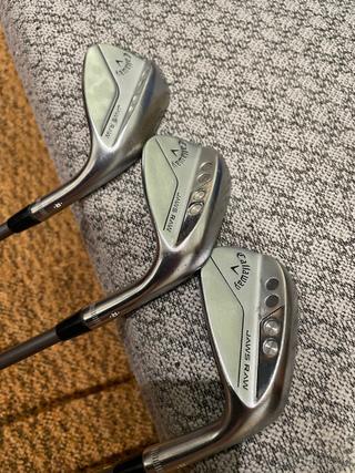 Callaway Jaws Raw Face CHROME na grafitu, RH, 48/54/58