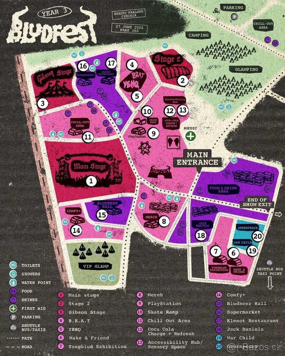 BLUDFEST 4 x obyčajná vstupenka