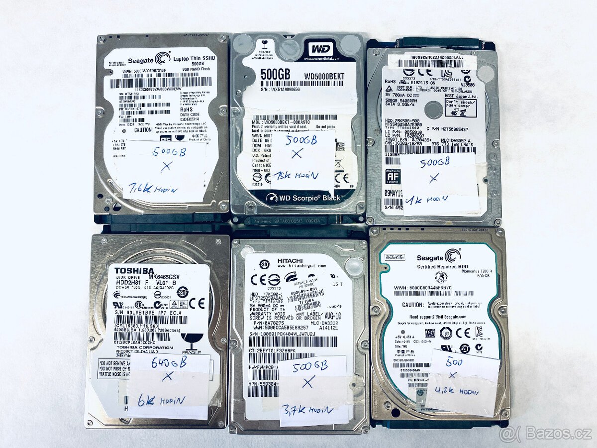 HDD disky Vadné