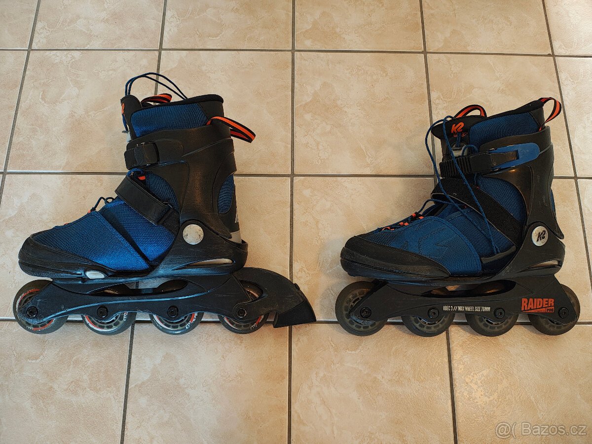 Prodám dětslké inline brusle K2 Raider PRO
