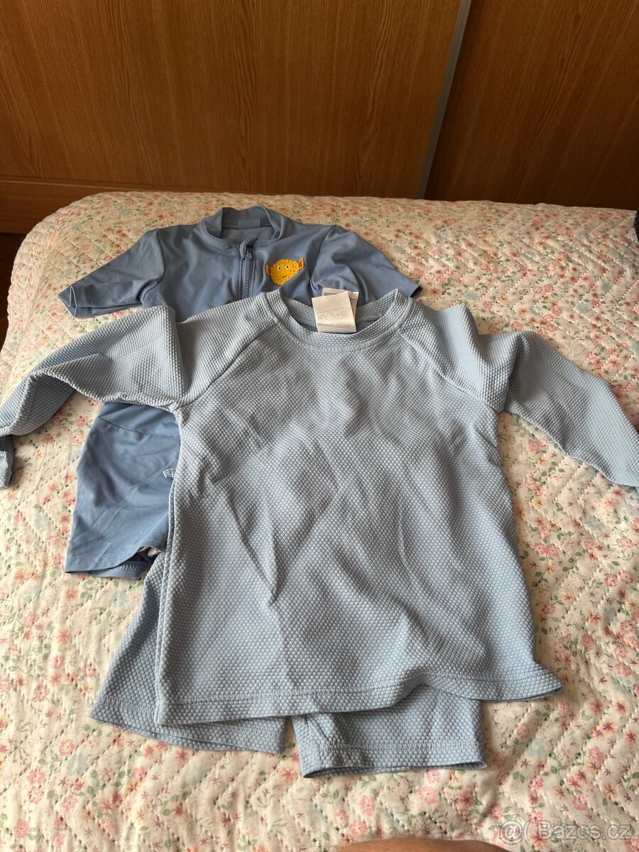 Detske obleceni ke koupani H&M a Decathlon vel 86/92
