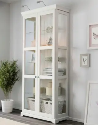 IKEA LIATORP Knihovna, bílá, 96x214