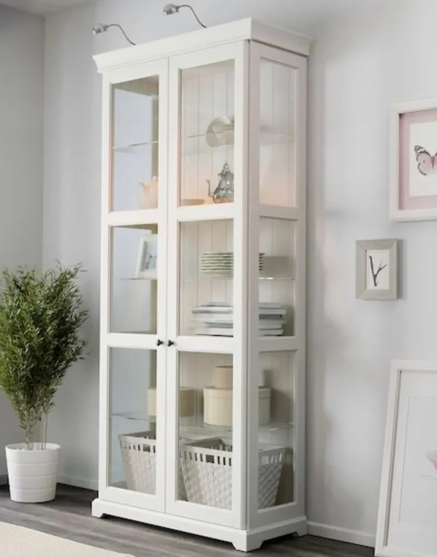 IKEA LIATORP Knihovna, bílá, 96x214