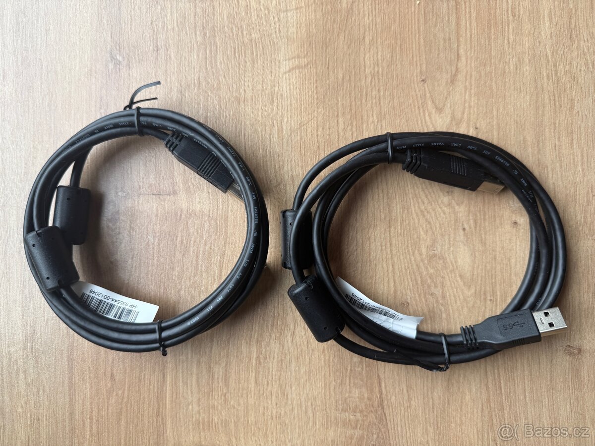 USB A–B kabely (tiskárnové)