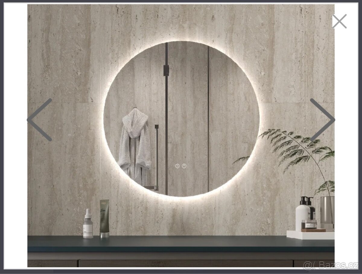 Koupelnové LED zrcadlo CERANO Verido Ø 100 cm – jako nové