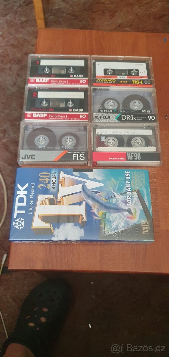 Audiokazet SONY,JVC,FUJI,BASF / HF HS FI FE