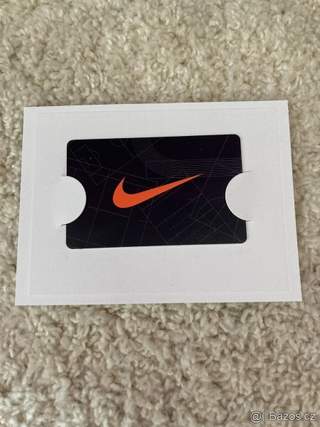 Dárková karta Nike v hodnotě 5000,- Kč
