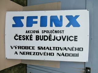 Smaltovaná cedule SFINX za 6.000 kč