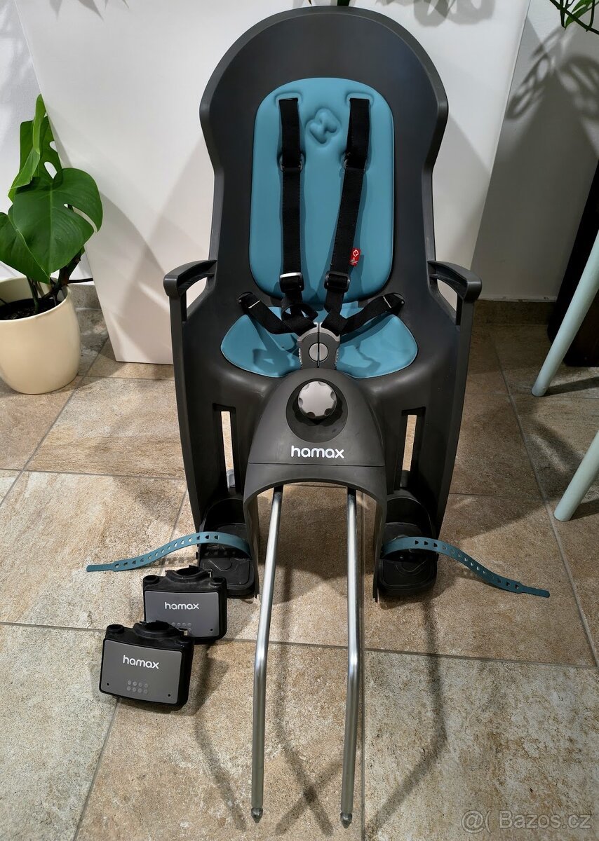 Dětskou cyklosedačku Hamax + 2x upínací zámek (držák)