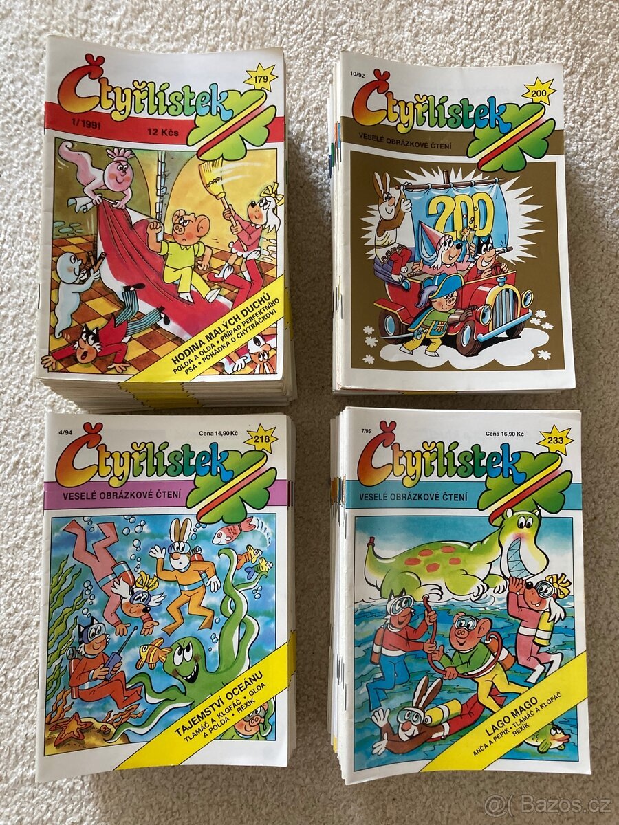 Čtyřlístky (1991-1996) komplet nabídka všech dílů