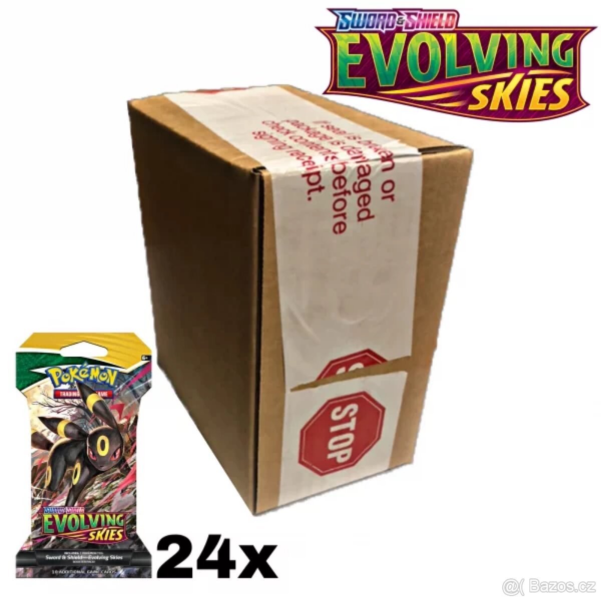 Pokemon Evolving Skies sleeved booster case