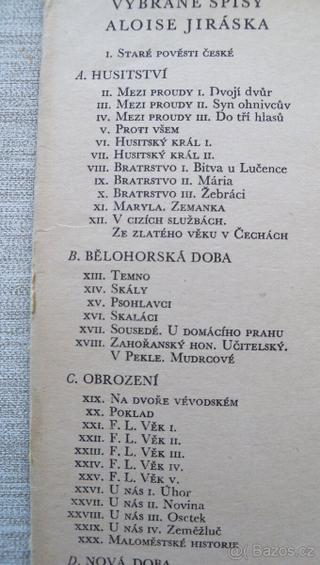 Alois Jirásek soubor 30-ti knih