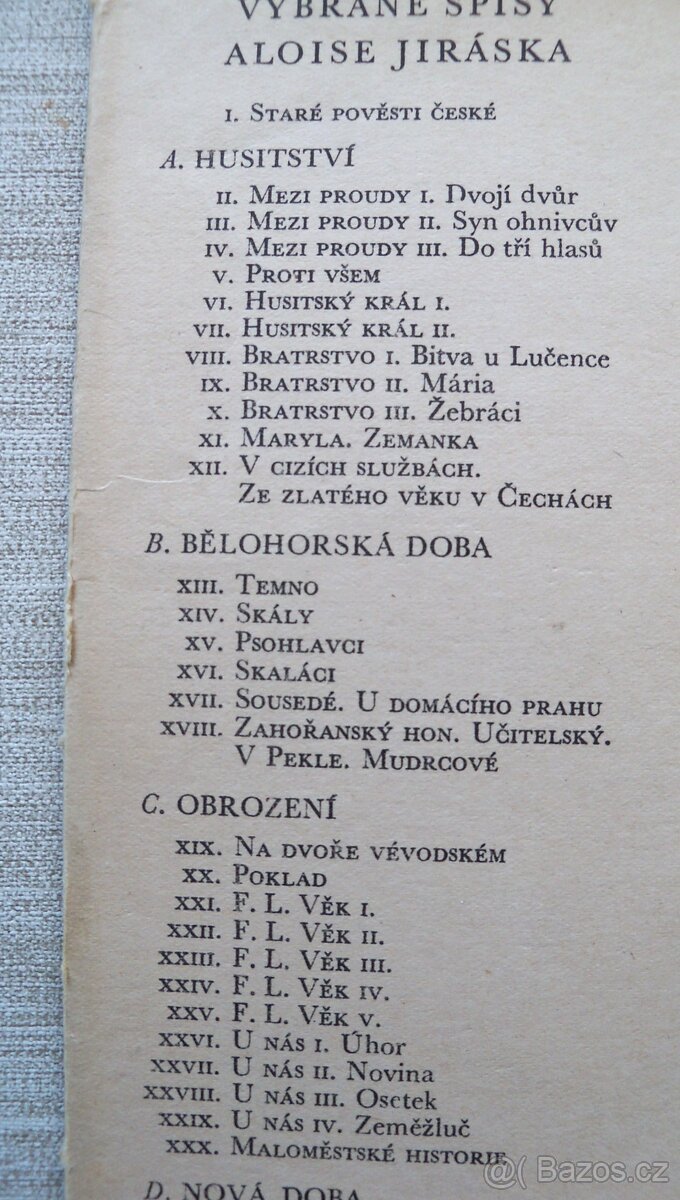 Alois Jirásek soubor 30-ti knih