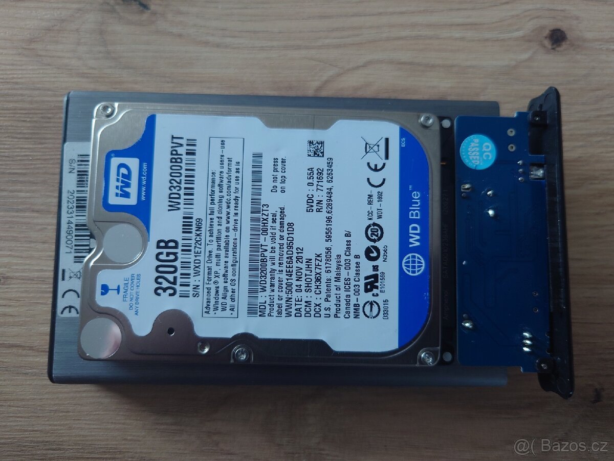 Externí disk 320gb