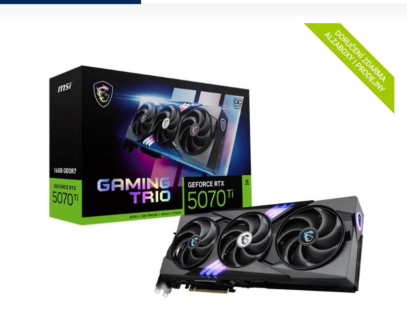MSI GeForce RTX 5070 Ti 16G GAMING TRIO OC