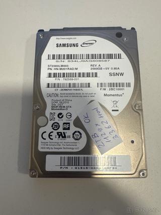 Hdd 2Tb samsung 5400 2,5