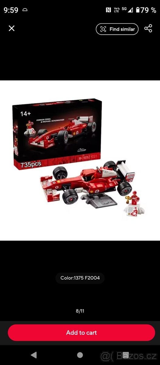 LEGO Icons 11375 Ferrari F2004 a Michael Schumacher