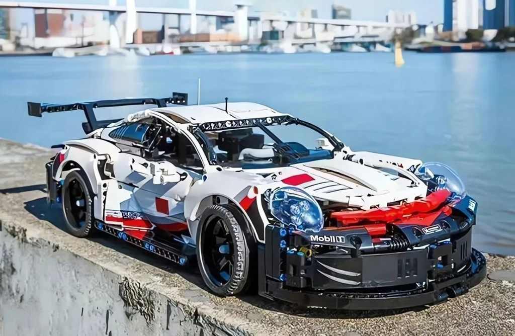 NOVÁ velká stavebnice Porsche 1580 dílků, délka 50cm