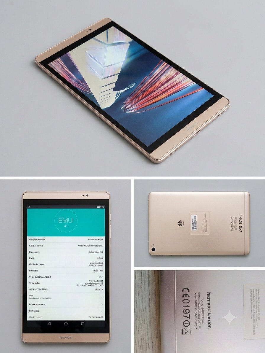 Tablet Huawei MediaPad M2 8.0 (3GB RAM / 32GB) – Zlatý