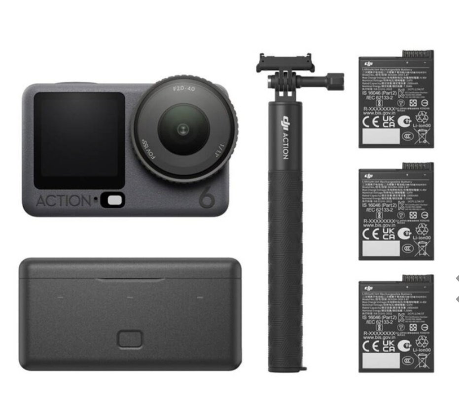 Outdoorová kamera DJI Osmo Action 6 Adventure Combo