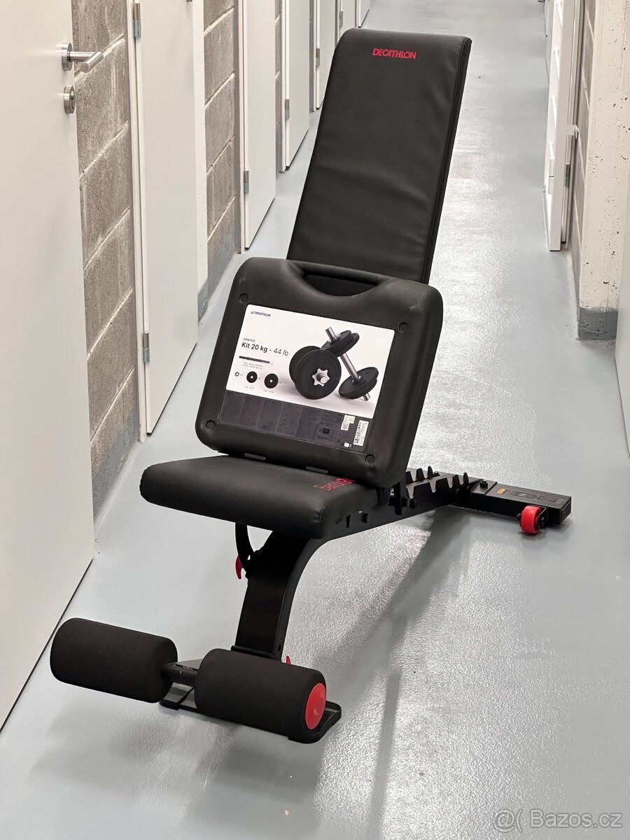 Lavice na cvičení + činky 20kg🏋️‍♂️