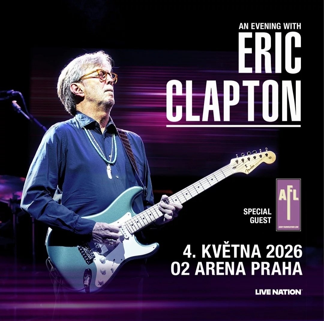 ERIC CLAPTON, prodám 2-4 e-tickety do 122.