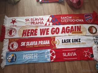 SK Slavie Praha fotbal pohárove šály nové