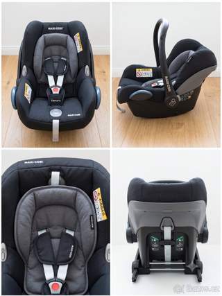 Autosedačka Maxi-Cosi CabrioFix (0-13 kg) s novorozeneckou v