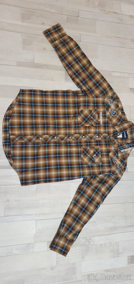 Značková košile Wrangler style Country vel. L STAV
