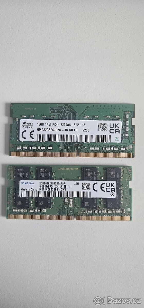 Do NB, 16GB DDR4 3200MHZ, SAMSUNG, HYNIX