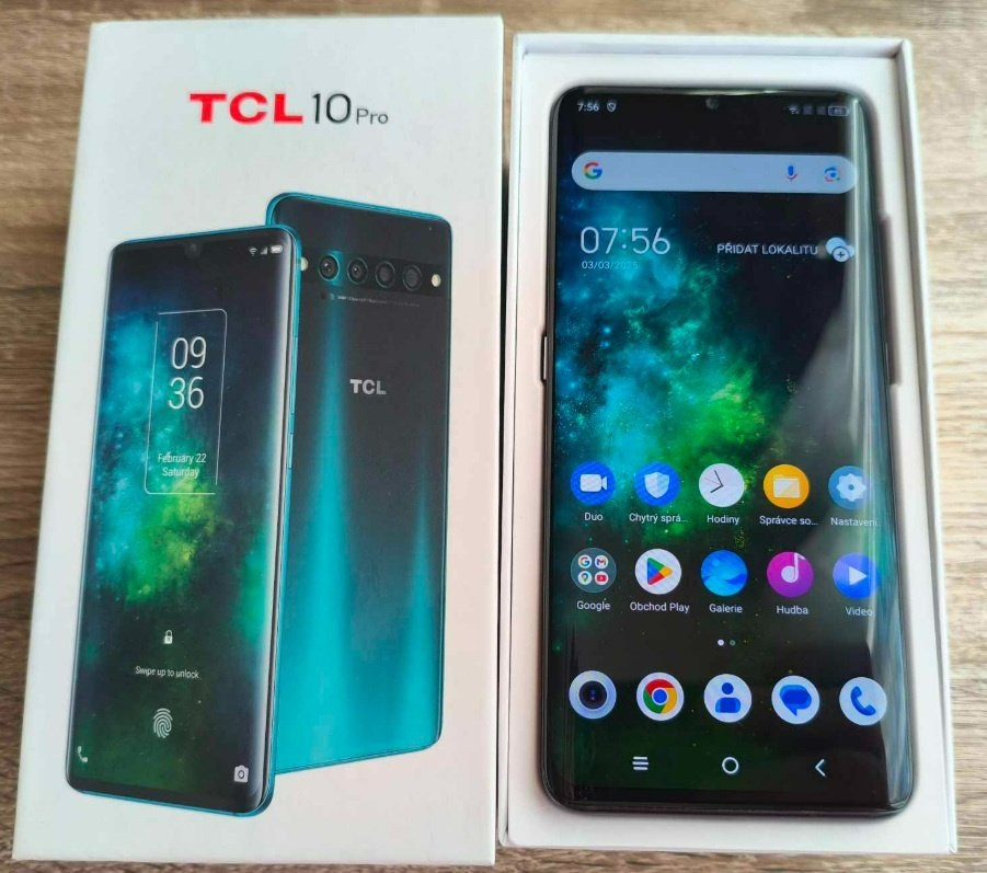 TCL 10 PRO jako nový, originál balení